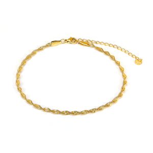 Enkelband gedraaid goud