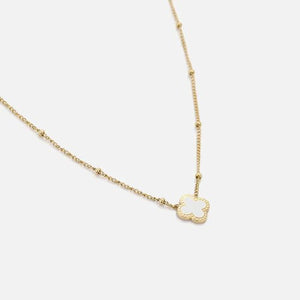Ketting lucky goud/wit
