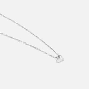 Ketting sliding hart zilver